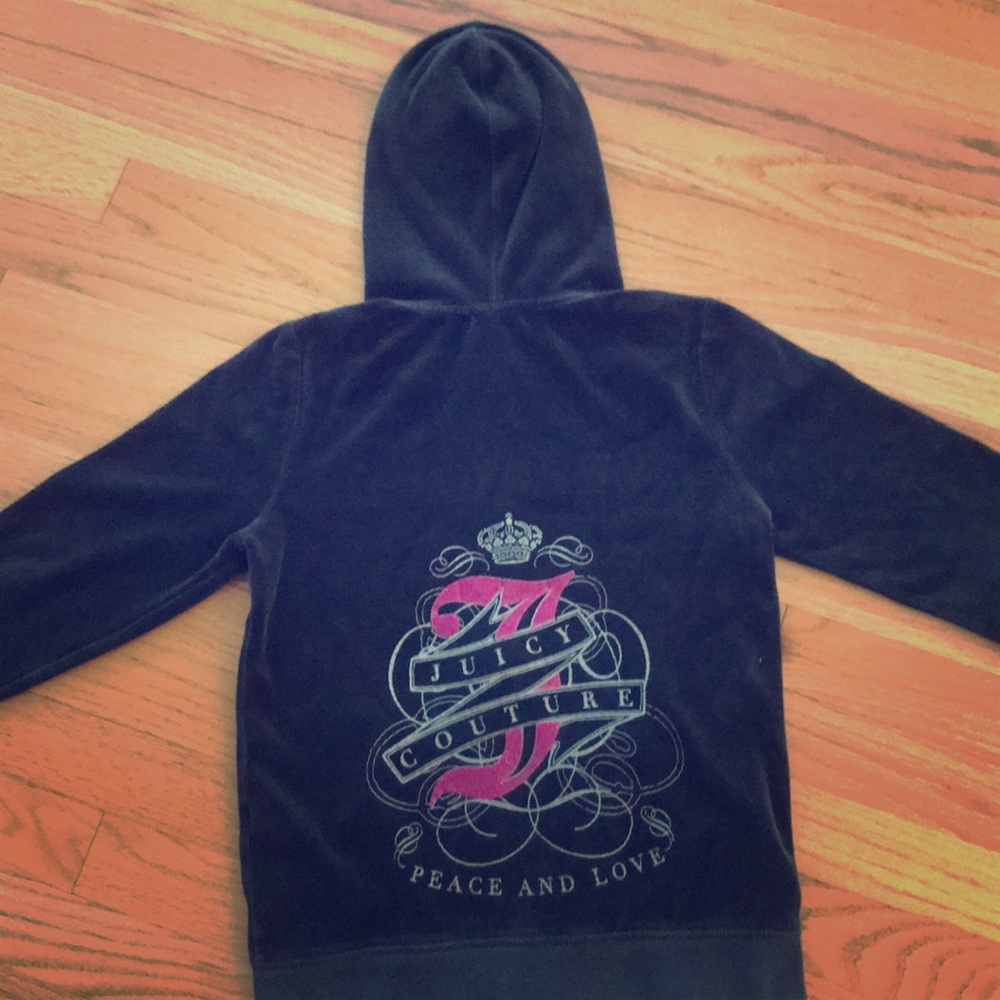 Beautiful black velvet Juicy Couture jacket.